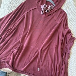 FP Movement by Free People Oversized Hooded Tunic in Dusty Rose